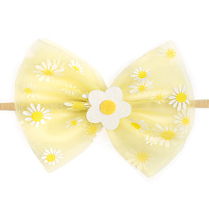 Daisy Bow Baby Headband