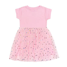 Load image into Gallery viewer, Pink Star Short Sleeve Dress