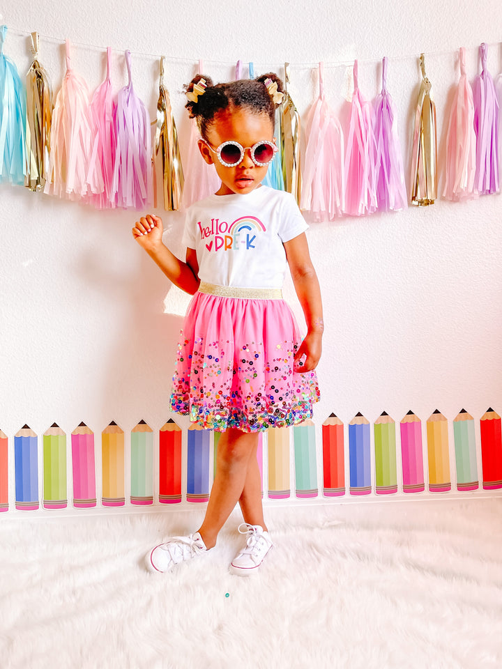 Hello Pre-K Short Sleeve T-Shirt - White