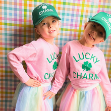 Load image into Gallery viewer, Lucky Charm Shamrock St. Patrick&#39;s Day Sweatshirt - Pink