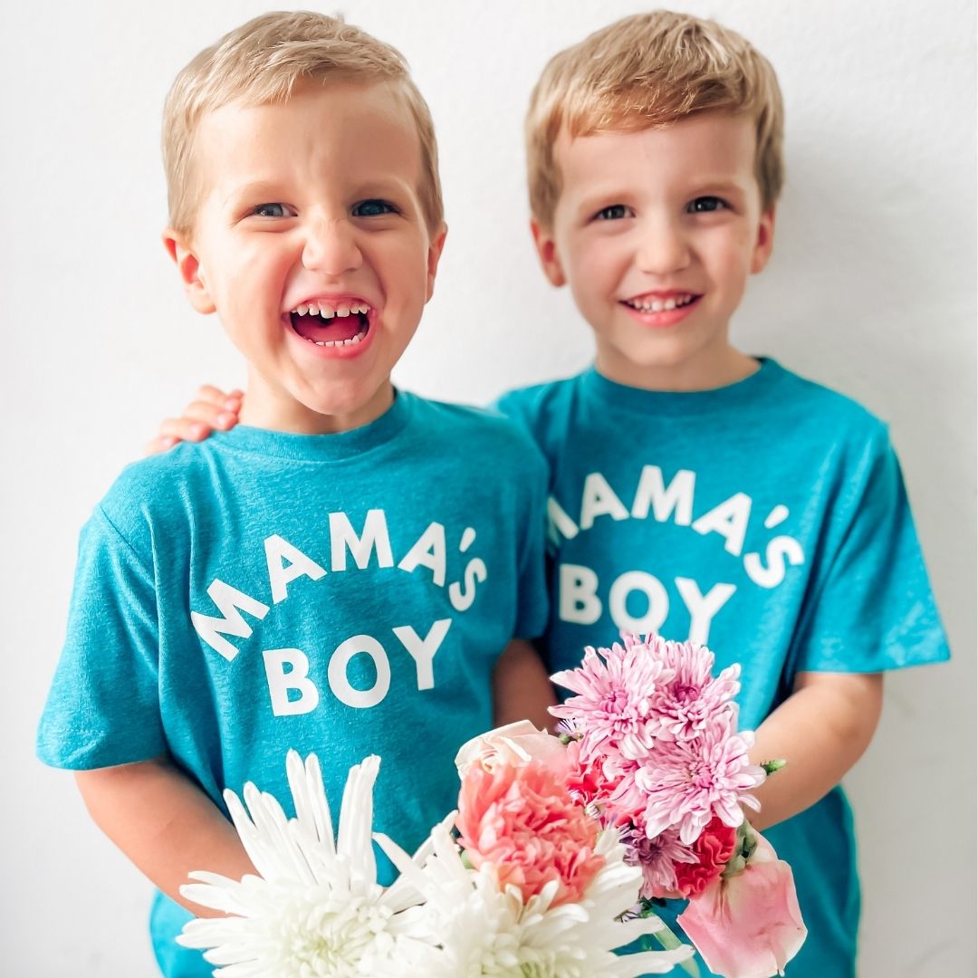 Mama's Boy Short Sleeve T-Shirt - Teal