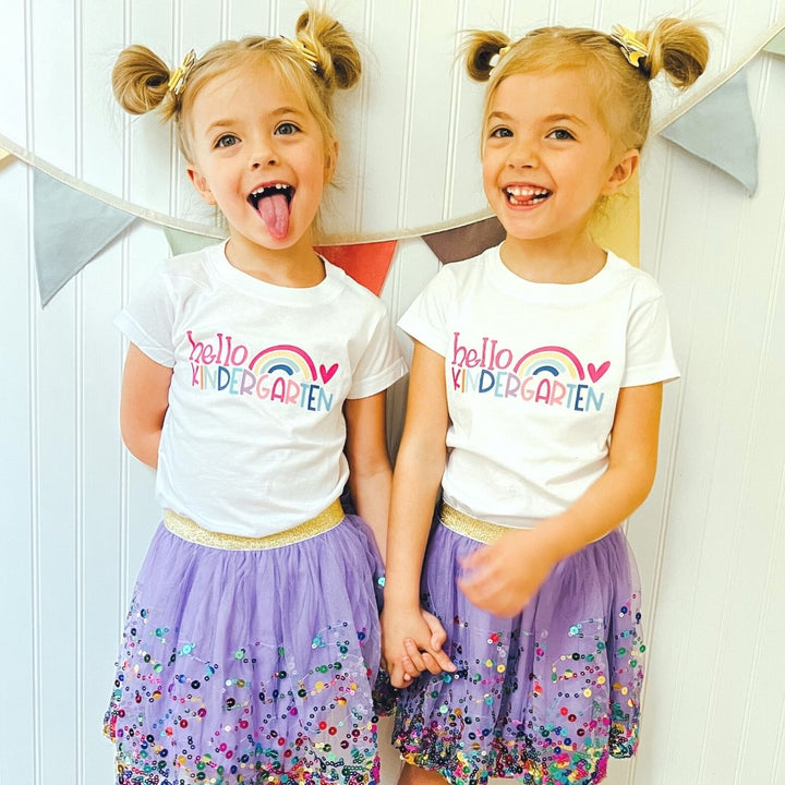 Hello Kindergarten Short Sleeve T-Shirt - White