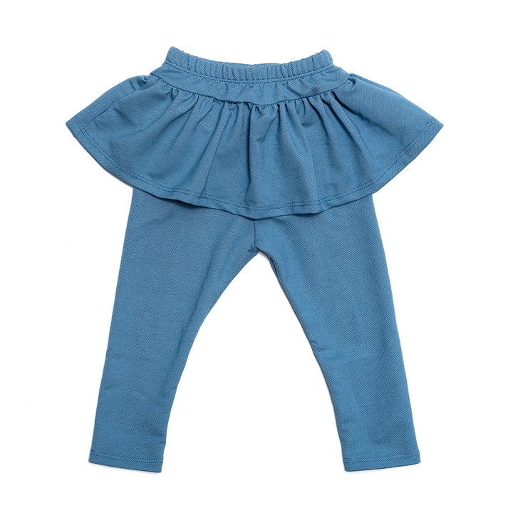 Light Blue/Denim Skirted Legging