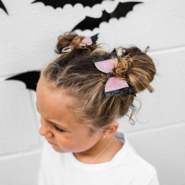 Bat Halloween Bow Clip
