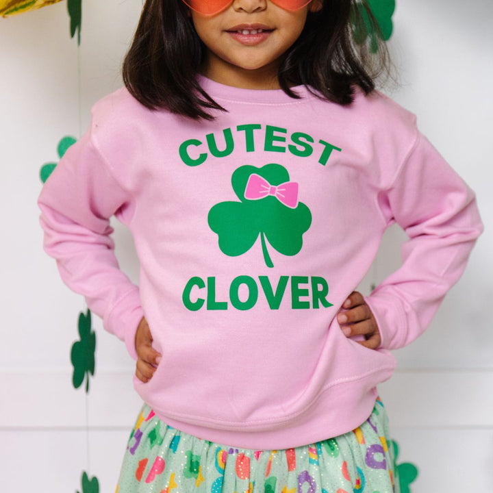 Cutest Clover St. Patrick's Day Sweatshirt - Pink