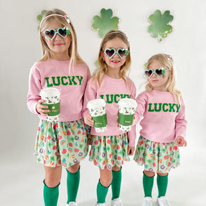 Lucky Patch St. Patrick's Day Sweatshirt - Pink
