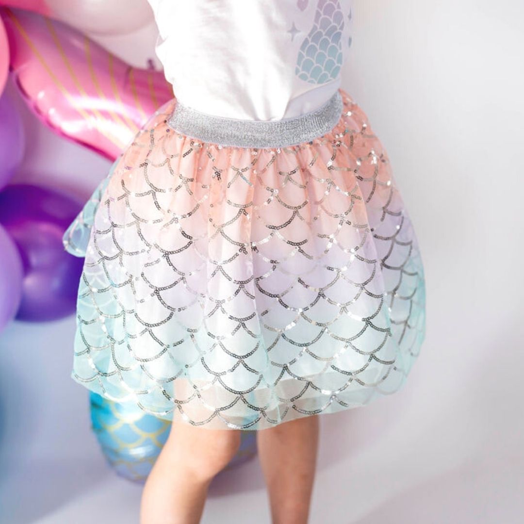 mermaid tutu dress Mermaid Tutu Dress: Purple & Aqua Sparkly Sea Party Gown