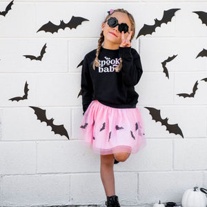 Spooky Babe Halloween Sweatshirt - Black