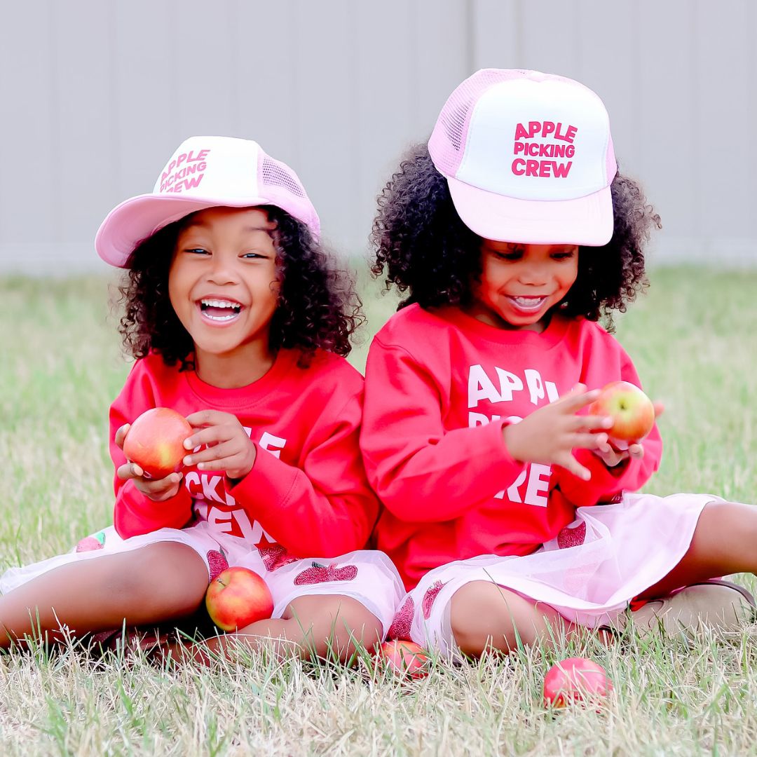 Apple Picking Crew Sweatshirt - Red