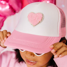 Load image into Gallery viewer, Heart Patch Hat - Pink/White
