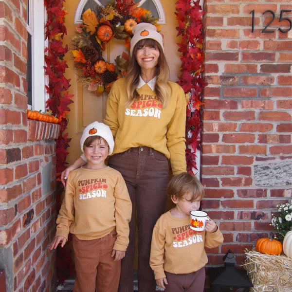 Pumpkin Spice Season Kids Crewneck