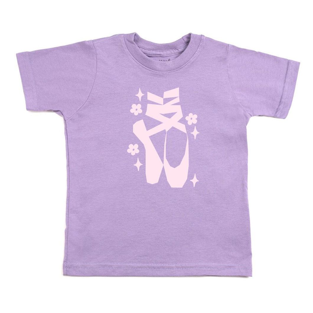 Ballet Shoes Sparkle Short Sleeve T-Shirt - Lavender