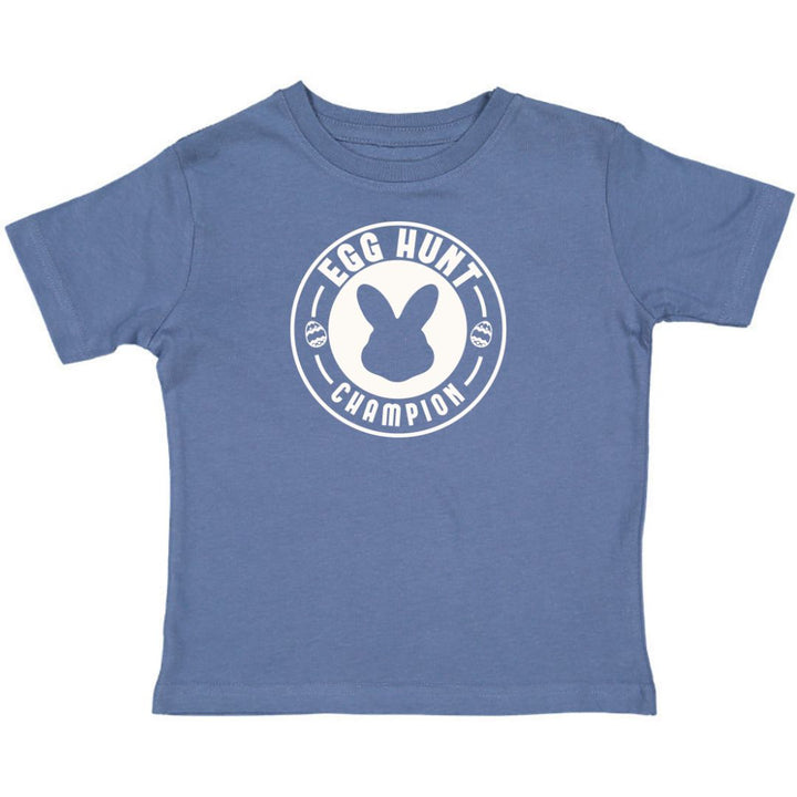 Egg Hunt Champion Easter Short Sleeve T-Shirt - Indigo