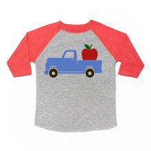 Load image into Gallery viewer, Apple Truck 3/4 Shirt - Heather/Red