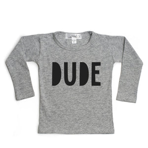 Dude 3/4 Shirt - Gray