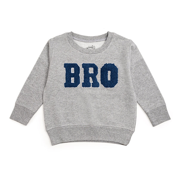 Bro Patch Sweatshirt - Gray