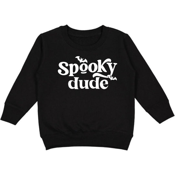 Spooky Dude Halloween Sweatshirt - Black