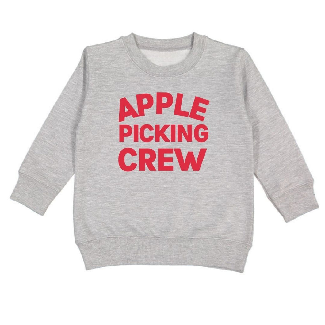 Apple Picking Crew Sweatshirt - Gray