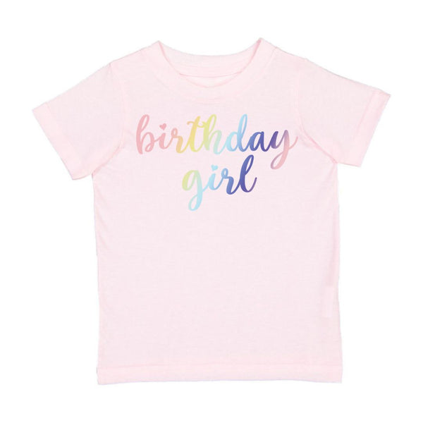 Birthday Girl Ombre Short Sleeve T-Shirt - Ballet